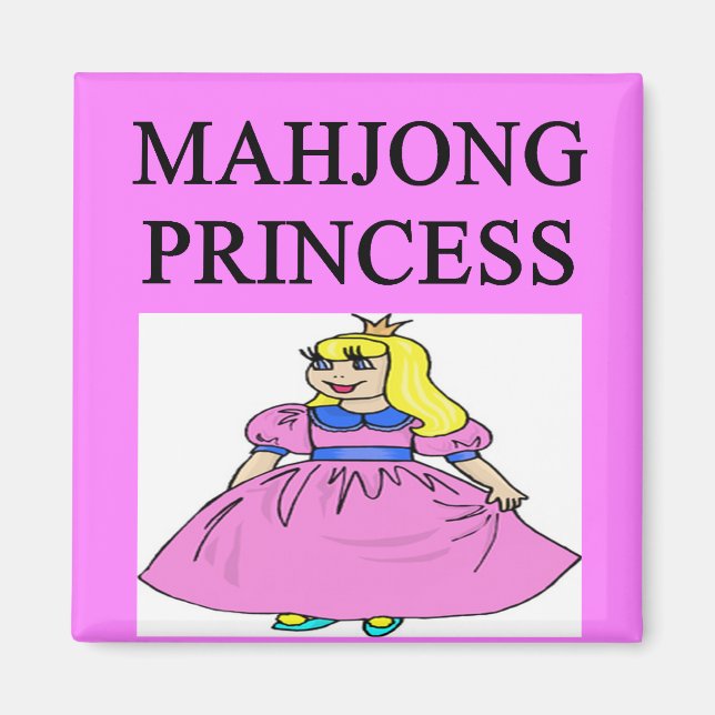 Aimant princesse MAHJONG (Devant)