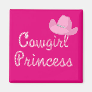 Aimant Princesse occidentale With Pink Hat de cow-girl