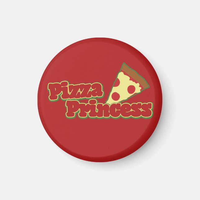 Aimant Princesse Pizza (Devant)