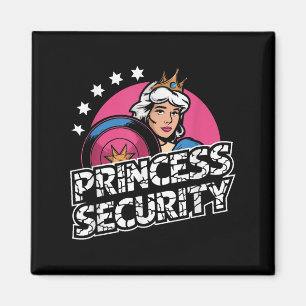 Aimant Princesse Sécurité Anniversaire Papa & Maman G