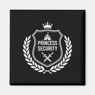 Aimant Princesse sécurité anniversaire papa frère château