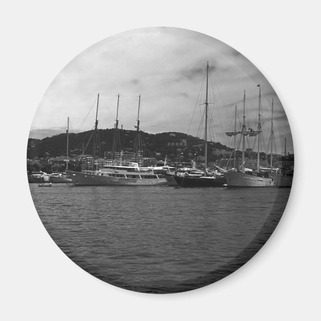 Aimant Principauté de Monaco vintage Le port (Devant)