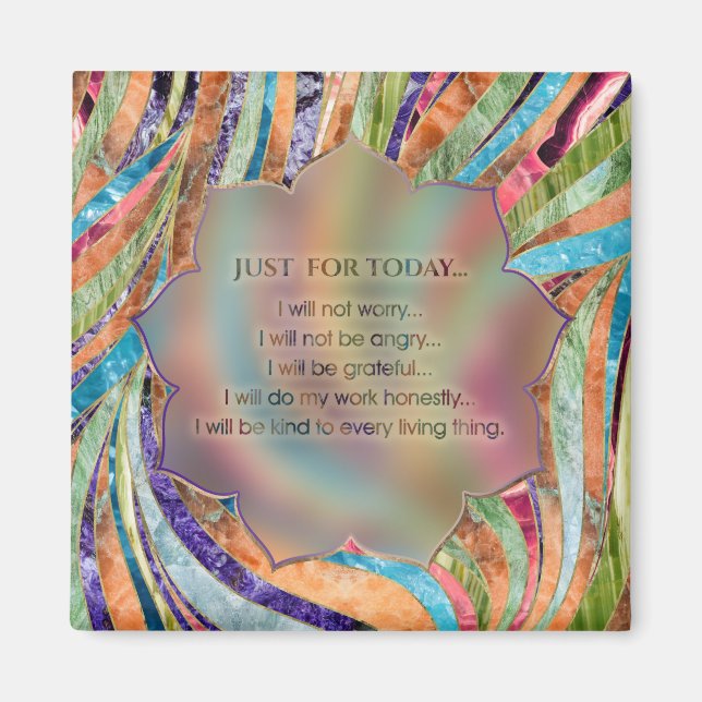 Aimant Principes de Reiki - Préceptes de Reiki (Devant)