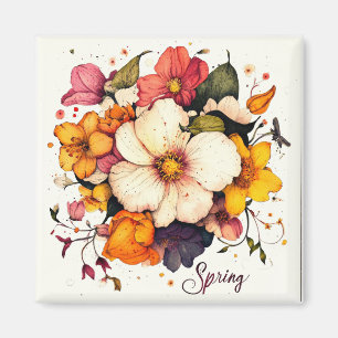 Aimant Printemps 2025 Fleurs
