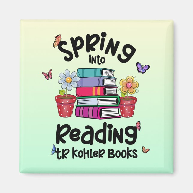 Aimant Printemps En Lecture TR Kohler Livres (Devant)