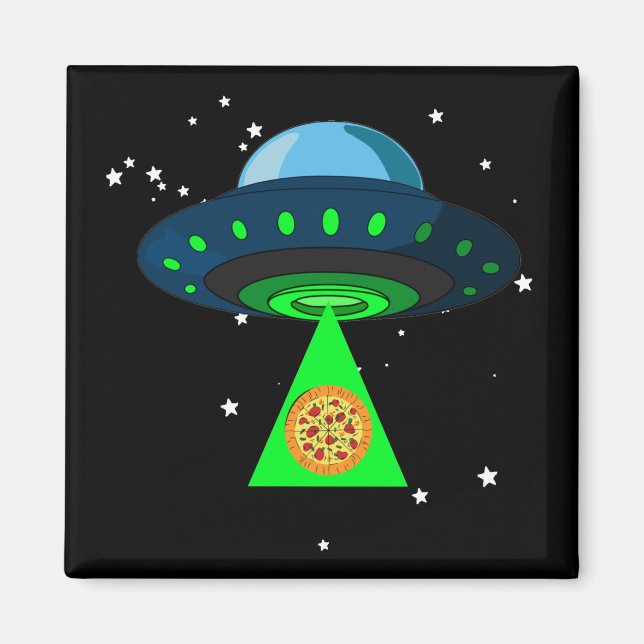 Aimant Prise de pizza UFO (Devant)