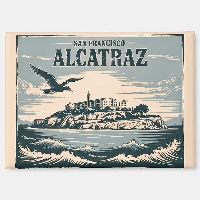 Aimant Prison de l'Île d'Alcatraz San Francisco Voyage Ré (Recto)