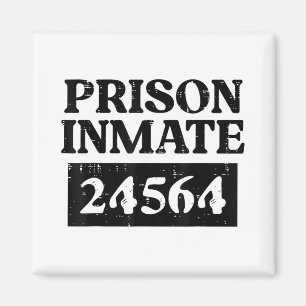 Aimant Prisonnier d'Halloween Prisonnier Détenu Drôle Cos