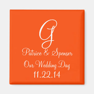 Aimant Privilégier la couleur orange rouge haut de gamme