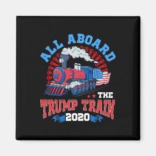 Aimant Pro Donald Trump Américain Tout le monde à bord du