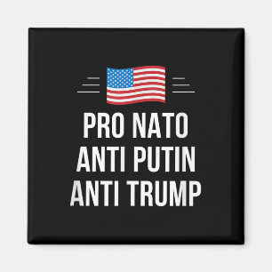 Aimant Pro Nato - Anti Poutine - Anti Trump - , Small