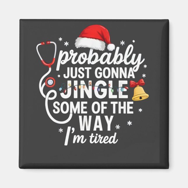 Aimant Probablement juste aller faire tinter un peu Noël  (Devant)