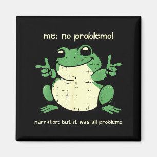 Aimant Problème de grenouille Mème drôle Humour Sarcasme