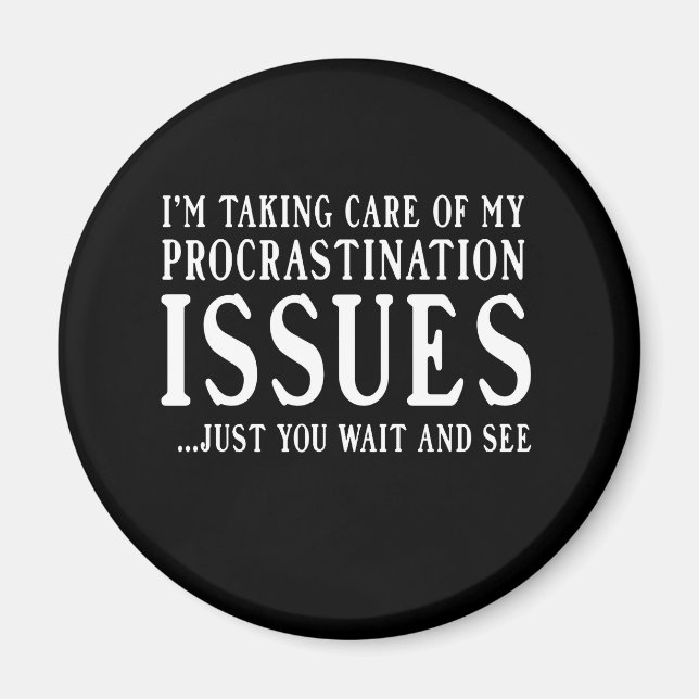Aimant Problèmes de procrastination (Devant)