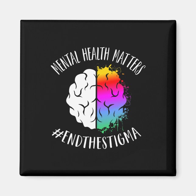 Aimant Problèmes de santé Happy End Stigma Sensibilisatio (Devant)