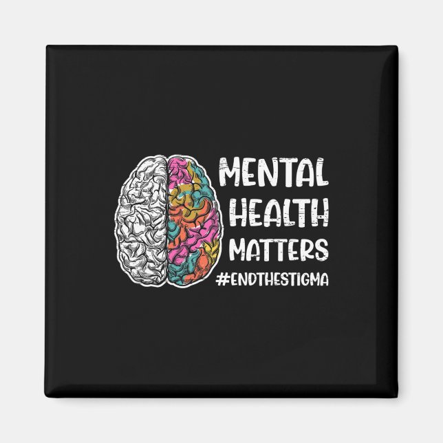 Aimant Problèmes de santé mentale mentale  (Devant)