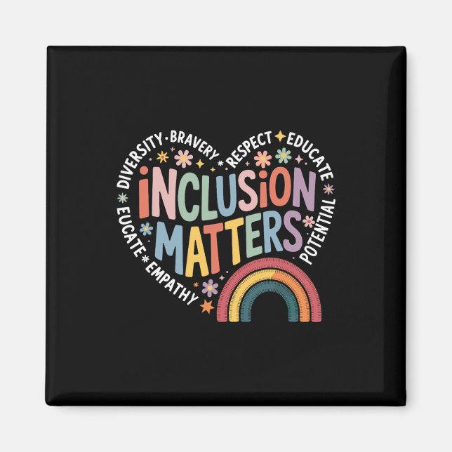 Aimant Problèmes d'inclusion Enseignant d'éducation spéci (Devant)