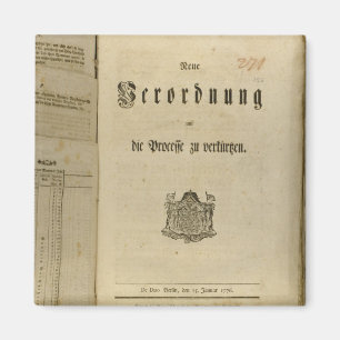 Aimant Procédure légale de 1776