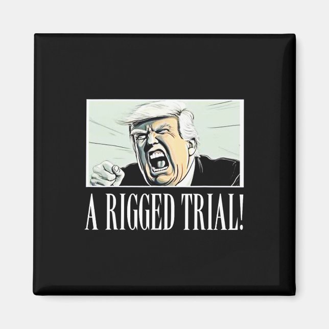 Aimant Procès rangé ! ! ! Trump 2024 Maga Sarcastic Polit (Devant)