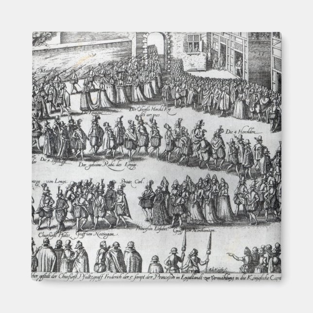 Aimant Procession élisabéthaine (Devant)