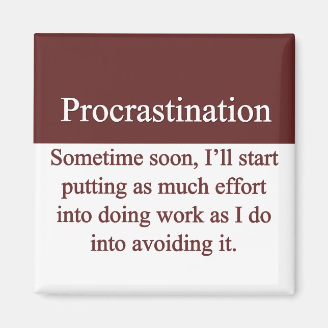 Aimant Procrastination (Devant)