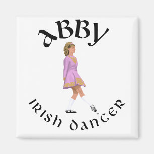 Aimant Produits de danse irlandaise personnalisés ABBY