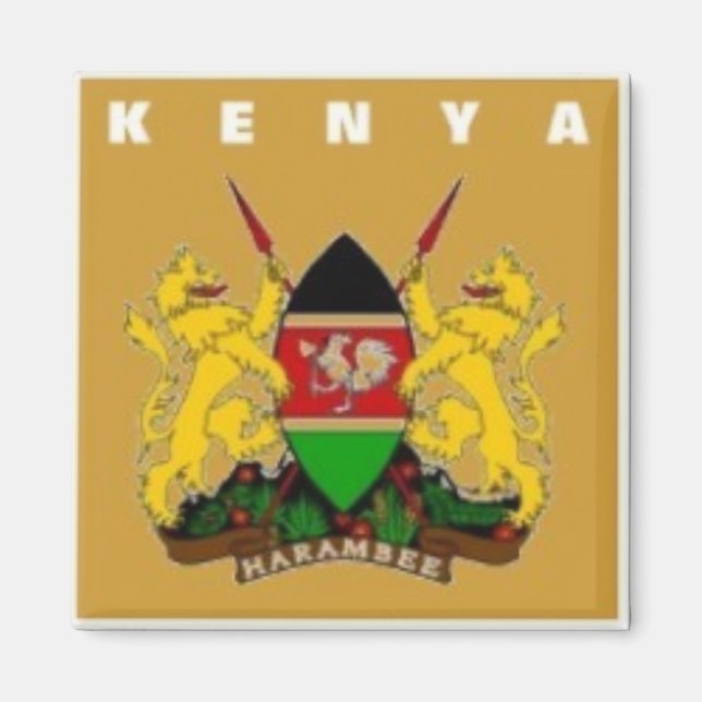 Aimant produits kenya (Devant)