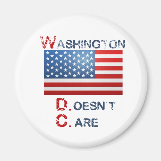 Aimant Produits Washington D.C. (ne s'en soucie pas) (Devant)