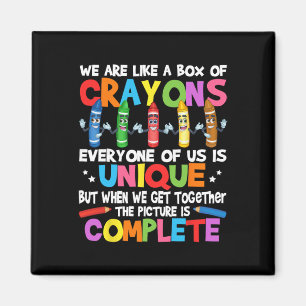 Aimant Prof amusant Nous sommes comme une boîte de crayon