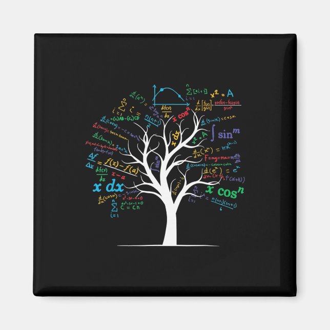 Aimant Prof de maths drôle d'arbre d'algèbre de calcul Ap (Devant)