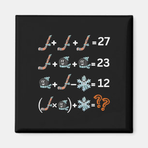 Aimant Prof de maths drôle numéro 67 Hockey Drip Meme