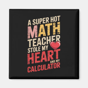 Aimant Prof de maths drôle Saint Valentin algèbre équatio