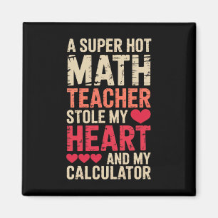 Aimant Prof de maths Saint-Valentin Algèbre Calcul Amour