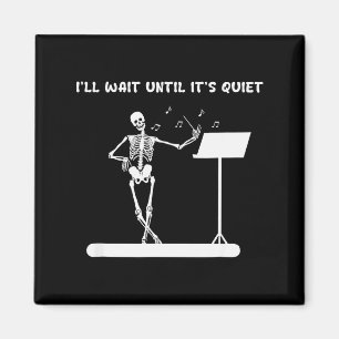 Aimant Prof de musique squelette drôle, j'attendrai que ç