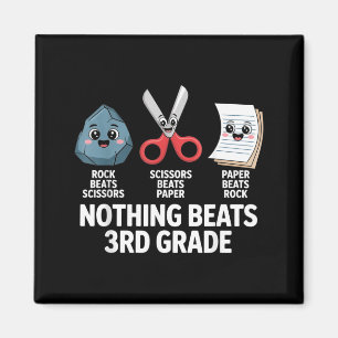 Aimant Prof Rock Paper Scissors Enseignant Rien Ne Bat