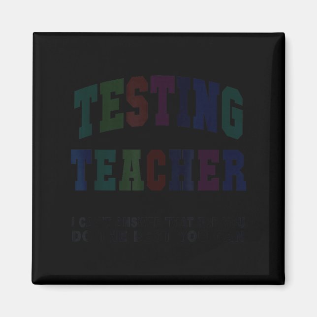 Aimant Prof testeur drôle journée de test bruh maths ela  (Devant)
