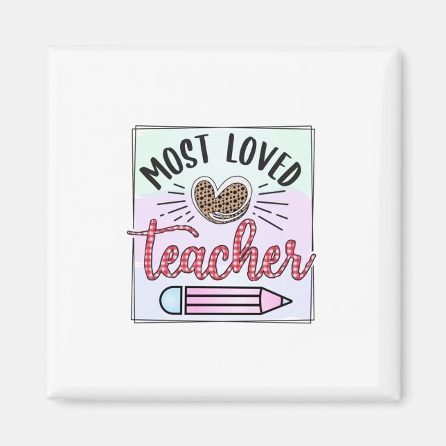 Aimant Professeur Cadeaux | Enseignants les plus aimés (Devant)