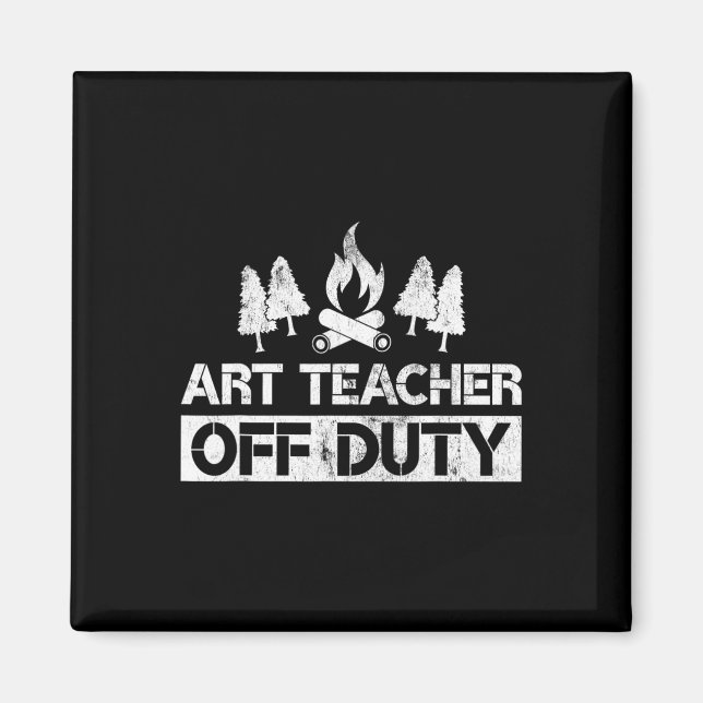 Aimant Professeur d'art hors service Cadeau drôle d'artis (Devant)