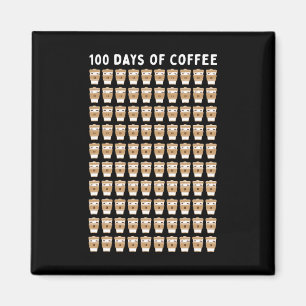 Aimant Professeur de café 100 tasses de café 100e jour éc