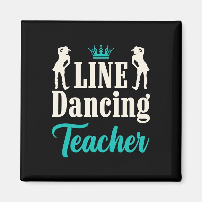 Aimant Professeur de danse en ligne (Devant)