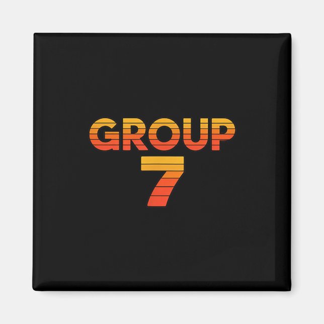 Aimant Professeur de groupe 7 fier drôle équipe de l'écol (Devant)
