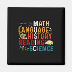 Aimant Professeur de langue de mathématiques Histoire Lec