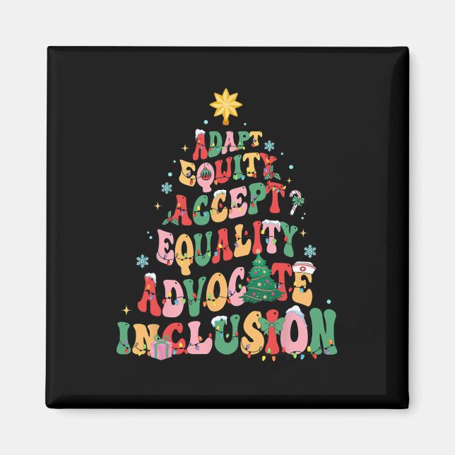 Aimant Professeur de l'enseignement spécial de Noël Funny (Devant)