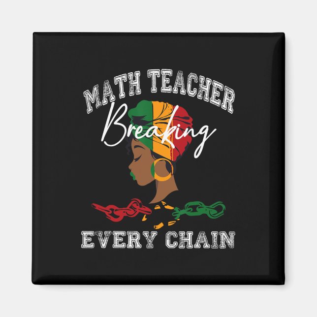 Aimant Professeur de mathématiques Mois de l'histoire des (Devant)