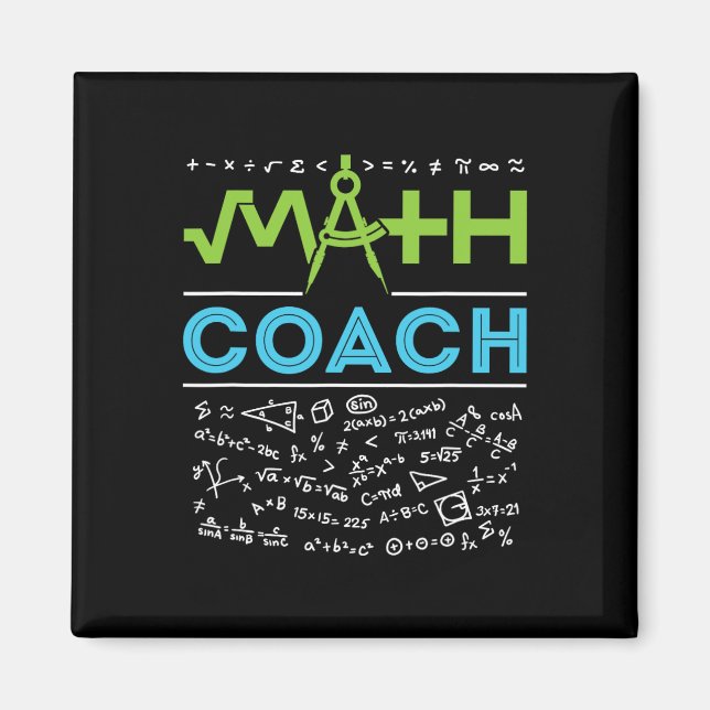 Aimant Professeur de maths Coach Ck de remerciement pour  (Devant)