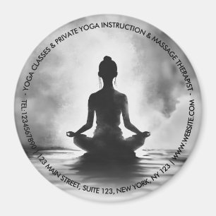 Aimant Professeur de méditation de yoga Pose du lotus Pei
