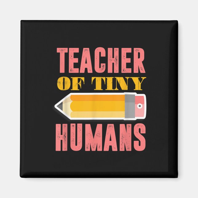 Aimant Professeur De Minuscules Humains Funny Maternelle  (Devant)