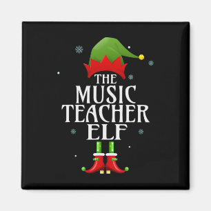 Aimant Professeur de musique Elf Xmas Matching Family Gro