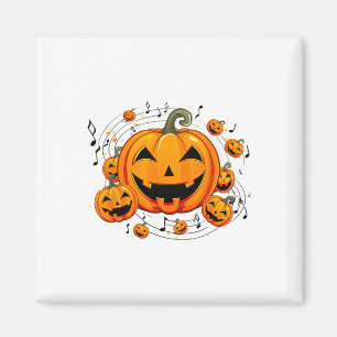 Aimant Professeur de musique Halloween Citrouille d'autom
