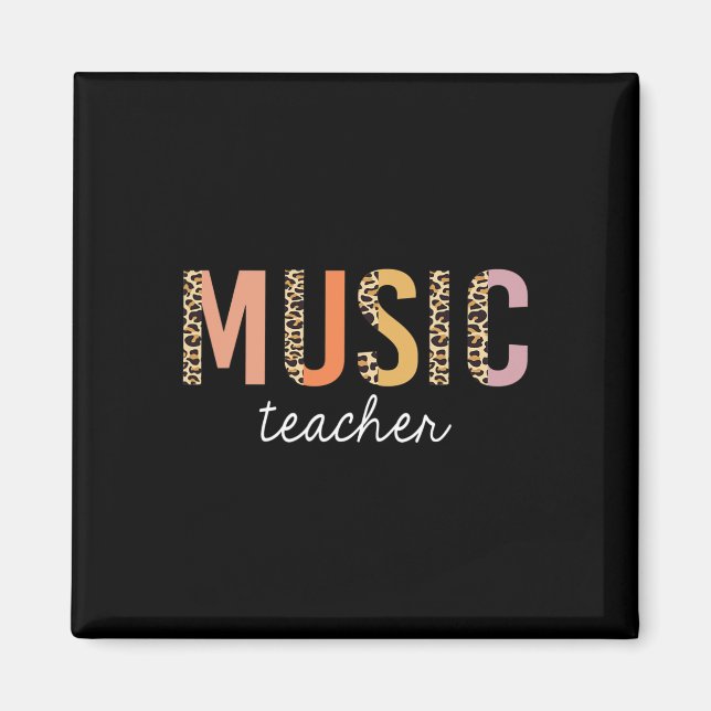 Aimant Professeur de musique léopard mignon ck fourniture (Devant)